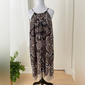 MICHAEL KORS NWT Lined Sleeveless Dress  Adjustable Back Tie Flowy Day to Night